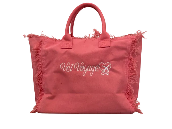 Tassel Tote Bag – Pink