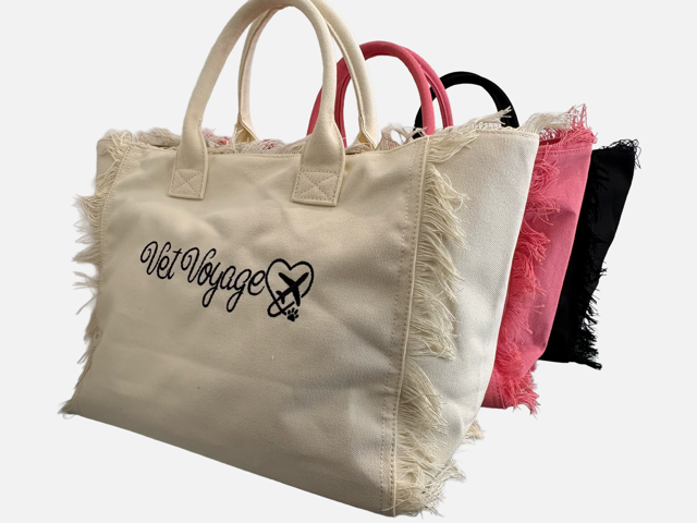 Tassel Tote Bag – Beige
