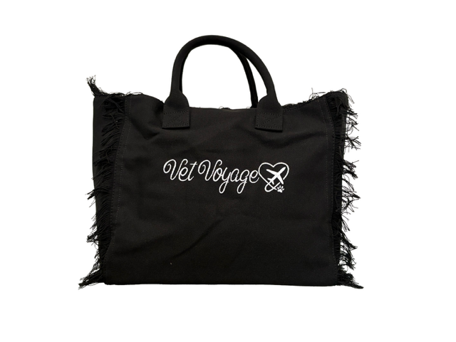 Tassel Tote Bag – Black