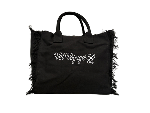 Tassel Tote Bag – Black