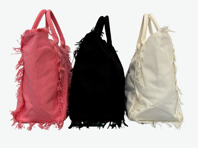 Tassel Tote Bag – Pink