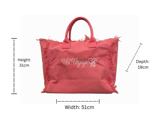 Tassel Tote Bag – Pink